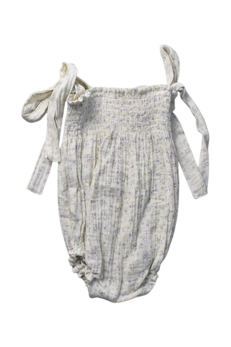 A Ivory Sleeveless Rompers from Nothing Fits But in size 12-18M for girl. (Back View)