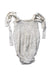 A Ivory Sleeveless Rompers from Nothing Fits But in size 3-6M for girl. (Front View)