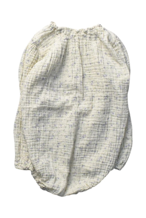 A White Long Sleeve Rompers from Nothing Fits But in size 12-18M for girl. (Back View)