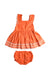 A Orange Dress Sets from Stella McCartney in size 6-12M for girl. (Front View)
