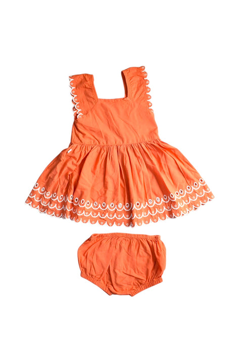 A Orange Dress Sets from Stella McCartney in size 6-12M for girl. (Back View)