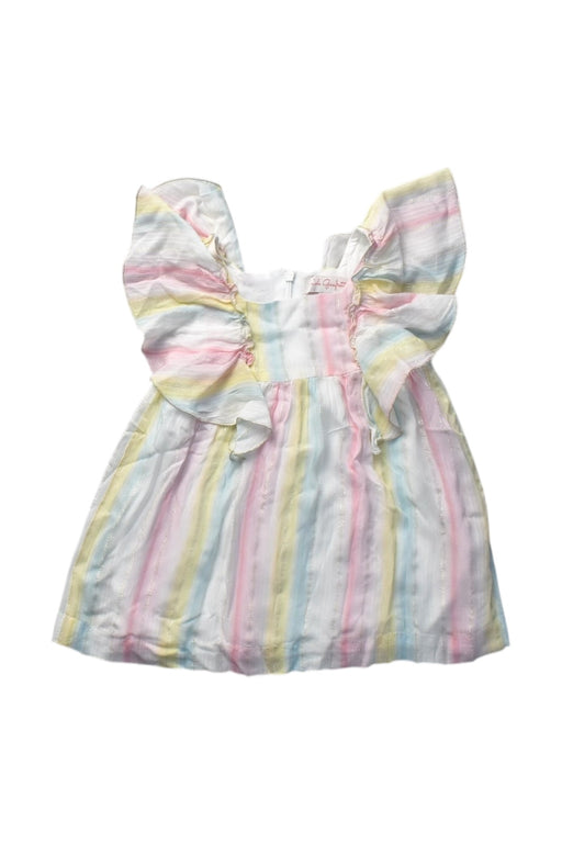 A Multicolour Sleeveless Dresses from Lili Gaufrette in size 6-12M for girl. (Front View)