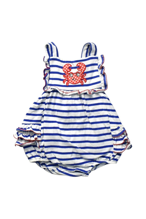 A White Sleeveless Rompers from Classic Whimsy in size 18-24M for girl. (Front View)