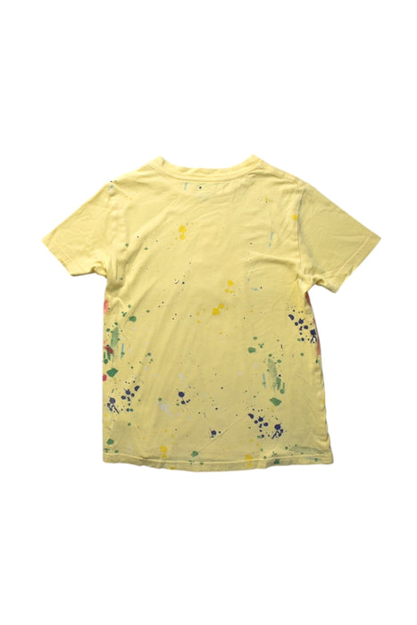 A Yellow Short Sleeve T Shirts from Polo Ralph Lauren in size 7Y for boy. (Back View)