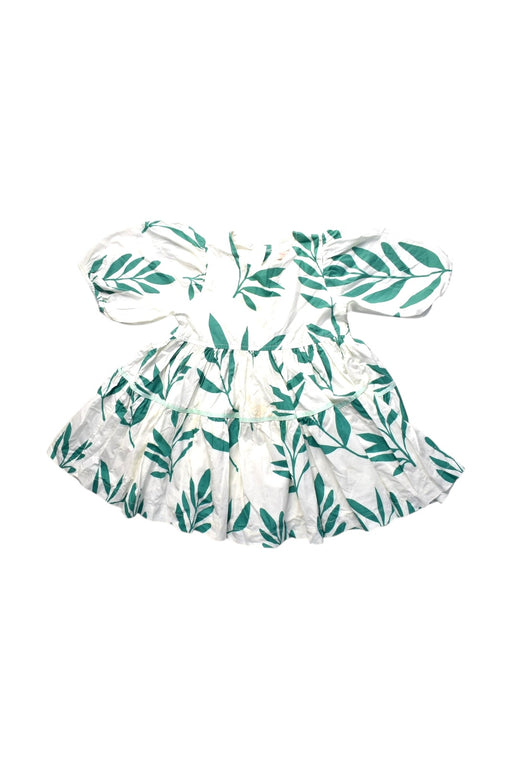 A Green Short Sleeve Dresses from Pink Chicken in size 2T for girl. (Front View)