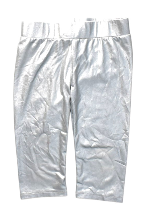 A Silver Leggings from Imoga in size 4T for girl. (Front View)