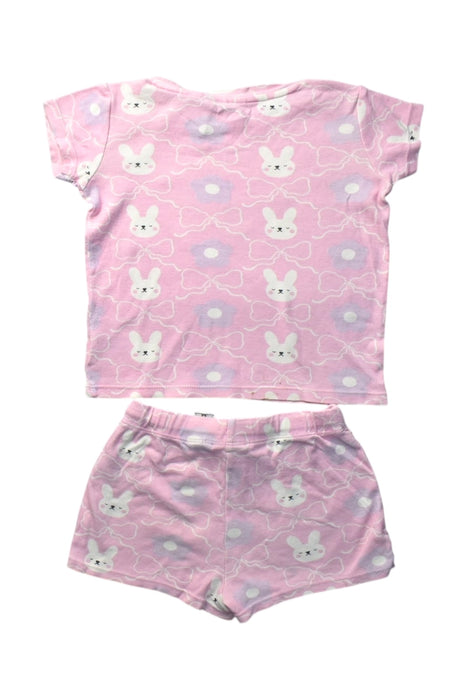 A Pink Shorts Sets from Seed in size 4T for girl. (Back View)