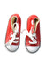 A Red Sneakers from Converse in size 3T for boy. (Back View)