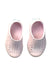 A Pink Slip Ons from Native Shoes in size 18-24M for girl. (Back View)