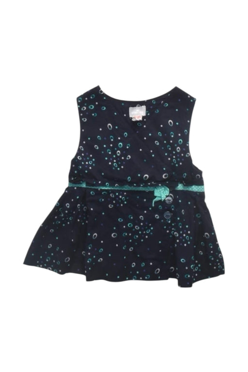 A Navy Sleeveless Tops from Cyrillus in size 3T for girl. (Front View)