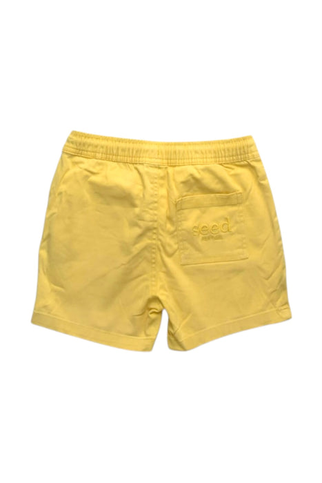 A Yellow Shorts from Seed in size 6T for boy. (Back View)