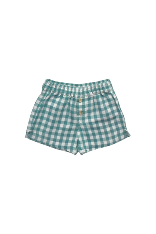 A Teal Shorts from Purebaby in size 6-12M for boy. (Front View)
