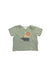A Green Short Sleeve T Shirts from Purebaby in size 6-12M for boy. (Front View)