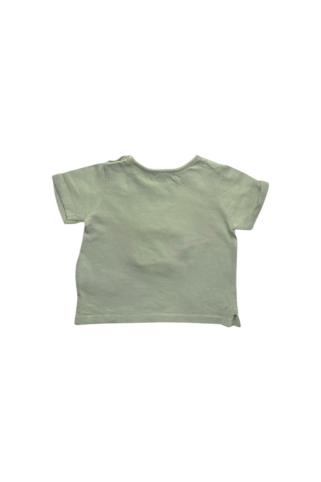 A Green Short Sleeve T Shirts from Purebaby in size 6-12M for boy. (Back View)