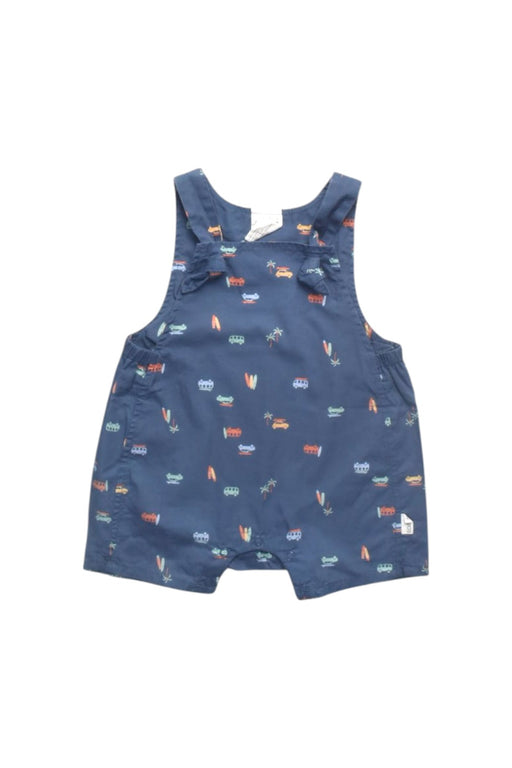 A Blue Overall Shorts from Toshi in size 6-12M for boy. (Front View)