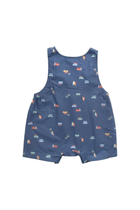 A Blue Overall Shorts from Toshi in size 6-12M for boy. (Back View)