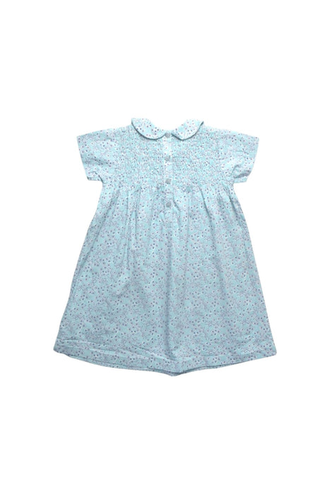 A Blue Short Sleeve Dresses from Pigeon Organics in size 2T for girl. (Back View)