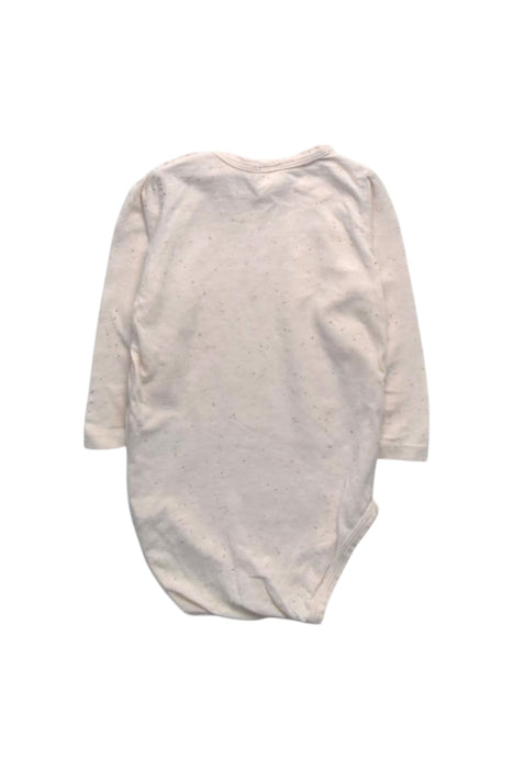 A White Long Sleeve Bodysuits from Seed in size 3-6M for girl. (Back View)