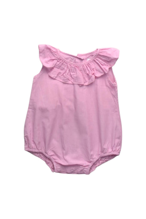 A Pink Sleeveless Rompers from Sea Apple in size 3-6M for girl. (Front View)