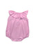 A Pink Sleeveless Rompers from Sea Apple in size 3-6M for girl. (Back View)