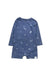 A Navy Swimsuits from Toshi in size 6-12M for boy. (Front View)