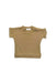 A Beige Short Sleeve Tops from Jamie Kay in size 6-12M for girl. (Front View)