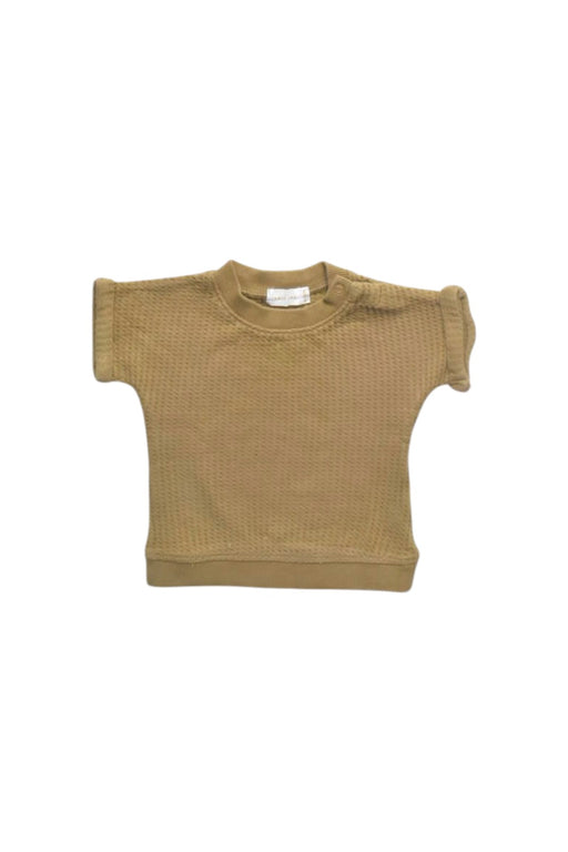A Beige Short Sleeve Tops from Jamie Kay in size 6-12M for girl. (Front View)