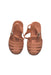 A Peach Sandals from Liewood in size 4T for girl. (Back View)