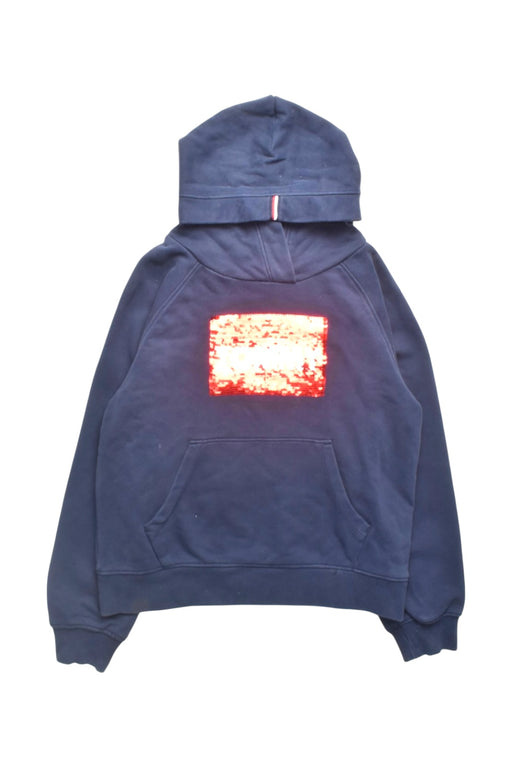A Navy Hooded Sweatshirts from Tommy Hilfiger in size 10Y for girl. (Front View)