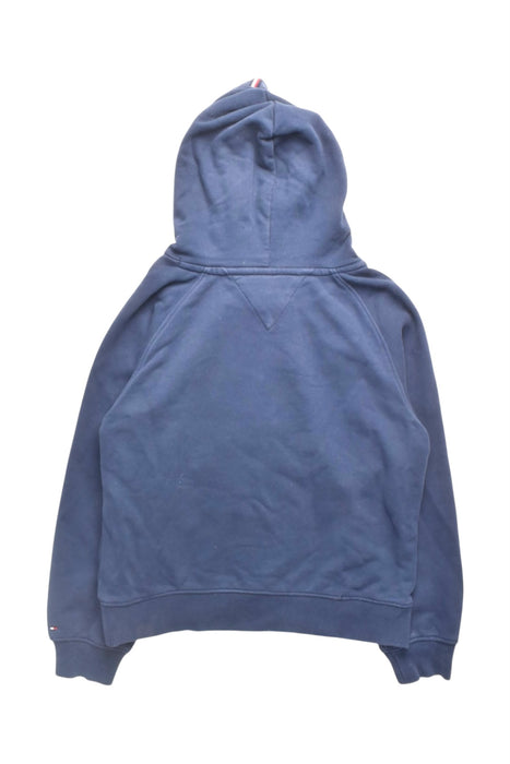 A Navy Hooded Sweatshirts from Tommy Hilfiger in size 10Y for girl. (Back View)