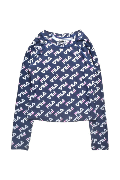 A Navy Rash Guards from Fila in size 12Y for girl. (Front View)