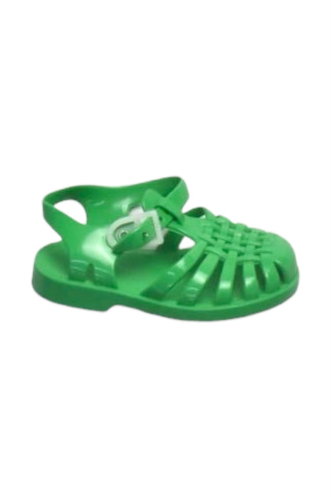A Green Sandals from Meduse in size 18-24M for girl. (Front View)