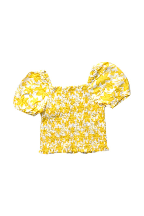 A Yellow Short Sleeve Tops from Seed in size 3T for girl. (Front View)