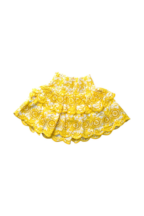 A Yellow Short Skirts from Seed in size 2T for girl. (Back View)