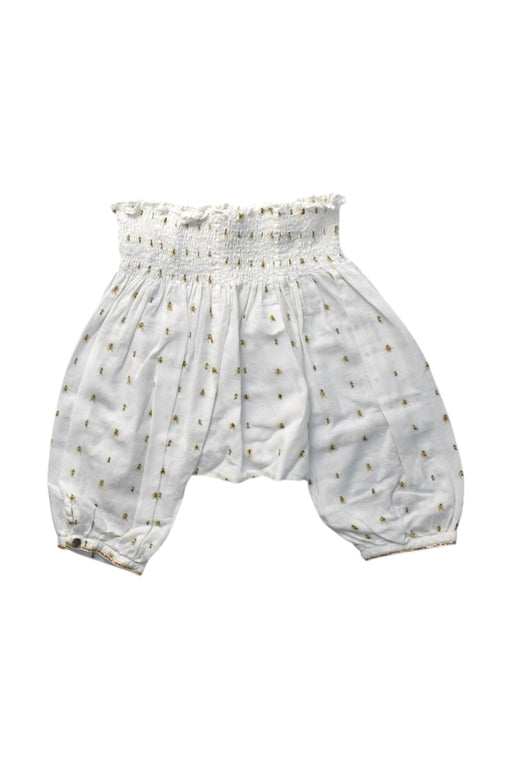 A White Bloomers from Velveteen in size 6-12M for girl. (Front View)