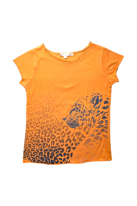 A Orange Short Sleeve T Shirts from Bonpoint in size 6T for girl. (Front View)