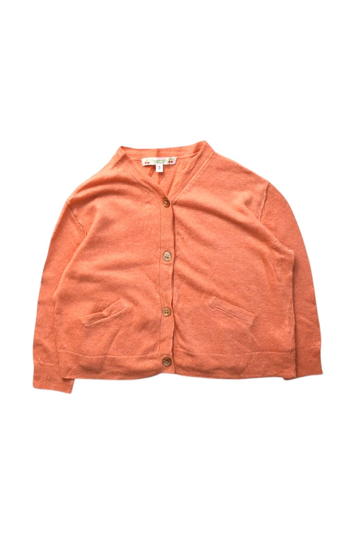 A Orange Cardigans from Bonpoint in size 3T for girl. (Front View)