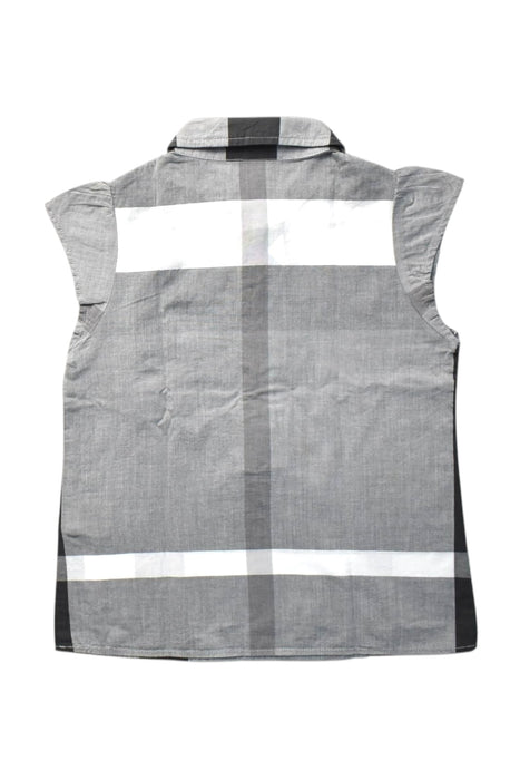 A Black Sleeveless Shirts from Burberry in size 4T for girl. (Back View)