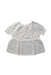 A White Short Sleeve Tops from Velveteen in size 3T for girl. (Back View)