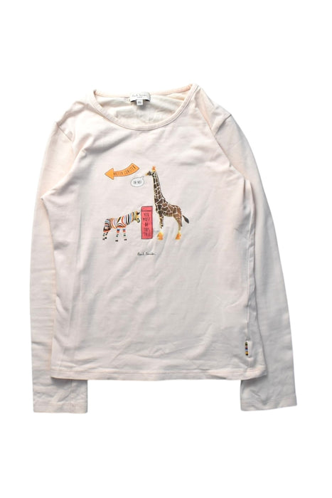 A White Long Sleeve Tops from Paul Smith in size 10Y for girl. (Front View)