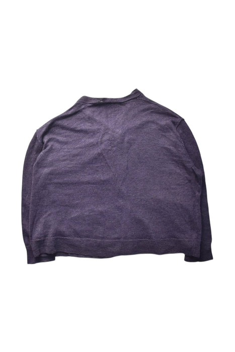 A Purple Cardigans from Bonpoint in size 4T for girl. (Back View)