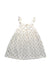 A White Sleeveless Dresses from Du Pareil au même in size 4T for girl. (Back View)