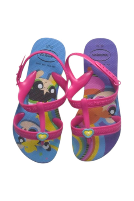A Multicolour Sandals from Havaianas in size 10Y for girl. (Back View)