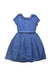 A Blue Short Sleeve Dresses from Polo Ralph Lauren in size 6T for girl. (Front View)