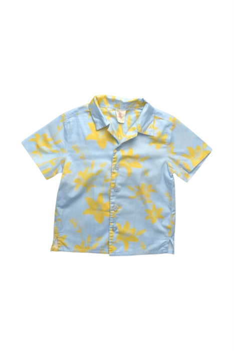 A Blue Short Sleeve Shirts from Elly in size 3T for boy. (Front View)
