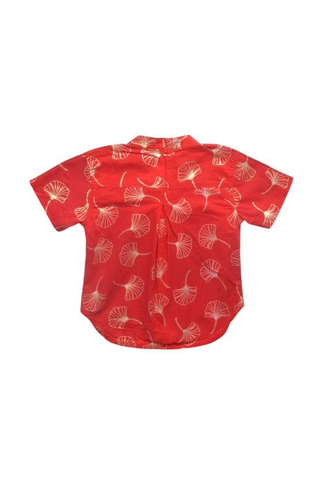 A Red Short Sleeve Shirts from Elly in size 2T for boy. (Back View)