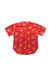 A Red Short Sleeve Shirts from Elly in size 2T for boy. (Back View)