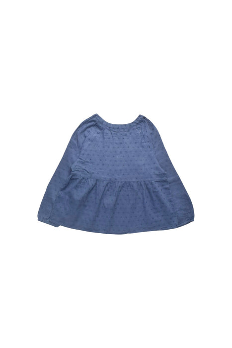 A Blue Long Sleeve Tops from Velveteen in size 8Y for girl. (Back View)