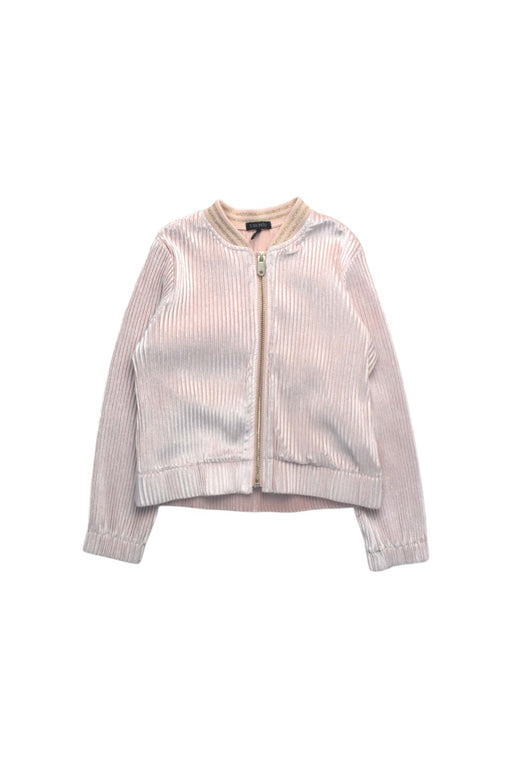 A Pink Lightweight Jackets from IKKS in size 6T for girl. (Front View)