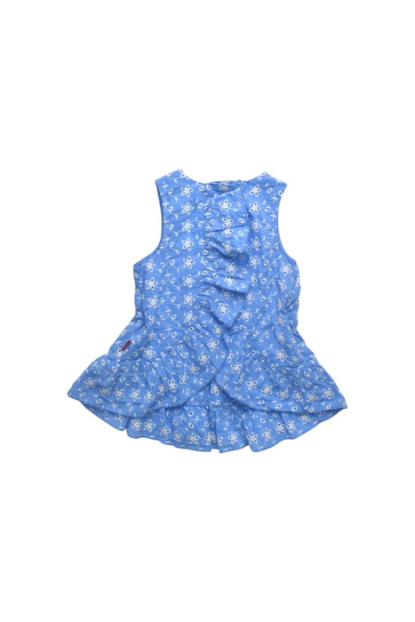 A Blue Sleeveless Tops from Levi's in size 3T for girl. (Back View)